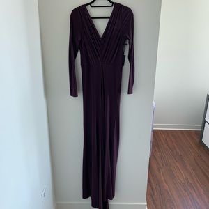Vera Wang Purple Jersey Dress